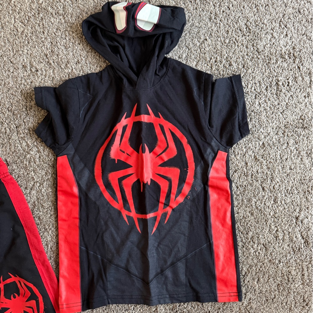 Marvel Black and Red Kids Spider-Man Matching Set